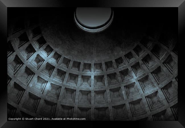 Pantheon in Rome, Italy Framed Print by Stuart Chard