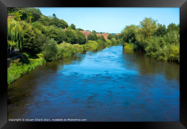 River Severn Bridgnorth Shropshire Framed Print by Stuart Chard
