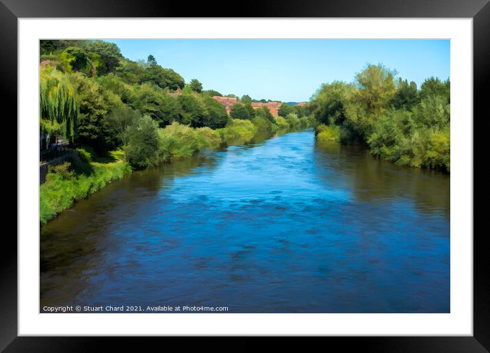 River Severn Bridgnorth Shropshire Framed Mounted Print by Stuart Chard
