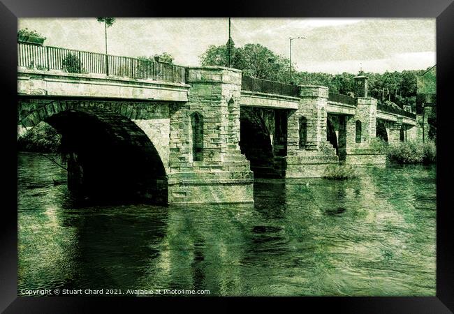 Bridge over the River Seven Framed Print by Stuart Chard
