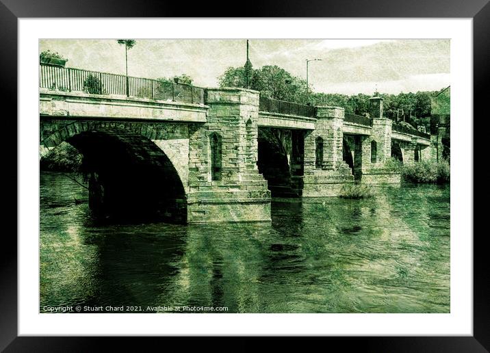 Bridge over the River Seven Framed Mounted Print by Stuart Chard