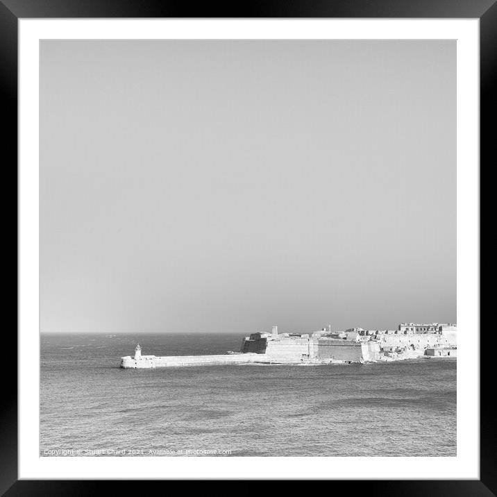 Malta seascape Framed Mounted Print by Stuart Chard