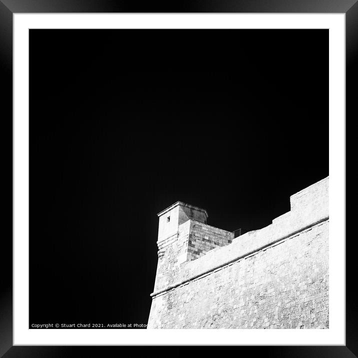 The Gozo Citadel Fortress on the island of Gozo. M Framed Mounted Print by Stuart Chard