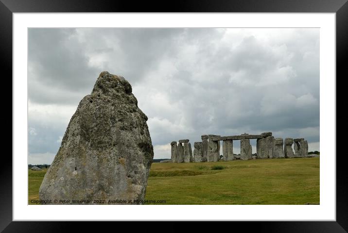 Stonehenge Framed Mounted Print by Peter Wiseman