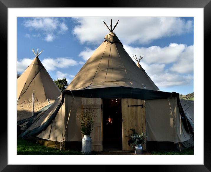 Tepee Framed Mounted Print by Peter Wiseman