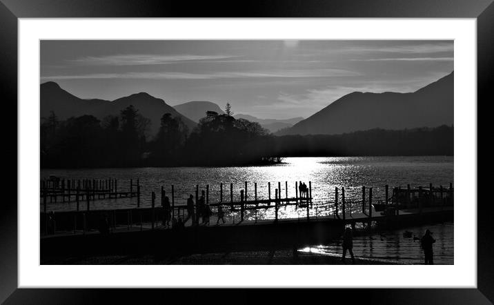 Derwent Water, the Lake District Framed Mounted Print by Peter Wiseman