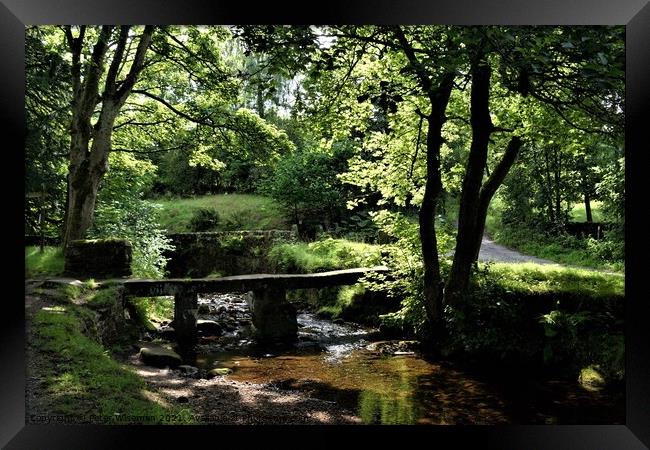 Clapper Bridge, Wycoller Country Park Framed Print by Peter Wiseman