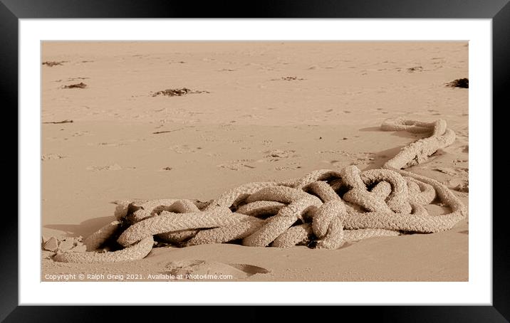 Ropy sand snake Framed Mounted Print by Ralph Greig