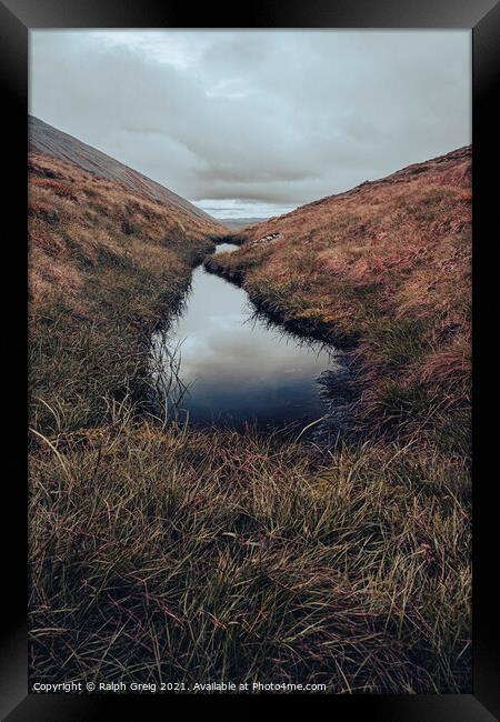 Reflect at 3000 feet Framed Print by Ralph Greig