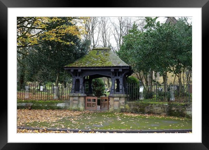 Church yard gates Marsden Framed Mounted Print by Roy Hinchliffe