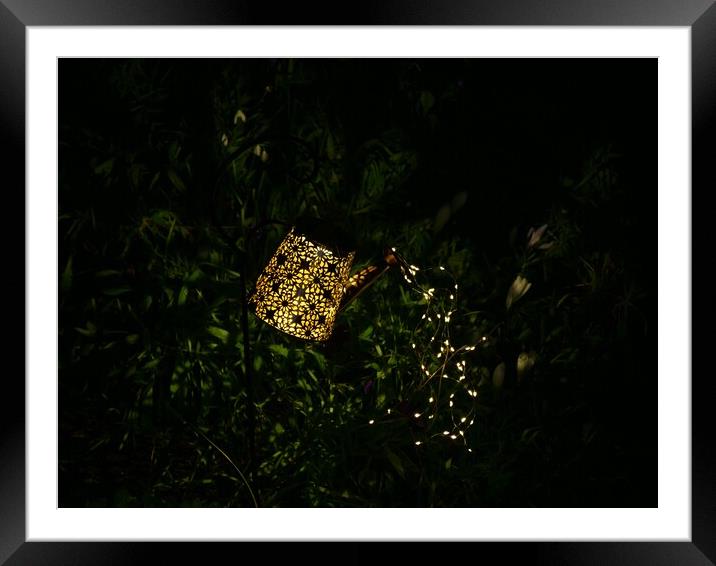 Solar watering can Framed Mounted Print by Roy Hinchliffe