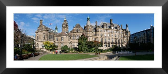 Sheffield town hall Framed Mounted Print by Roy Hinchliffe