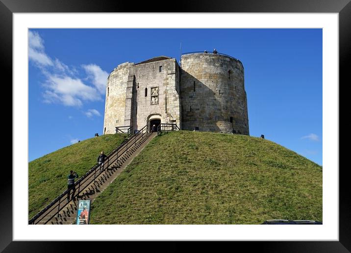 Cliffords  Tower York Framed Mounted Print by Roy Hinchliffe