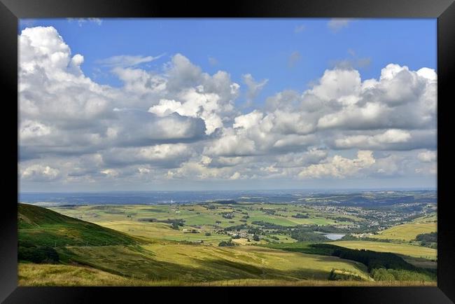 View across the Holme Valley Framed Print by Roy Hinchliffe