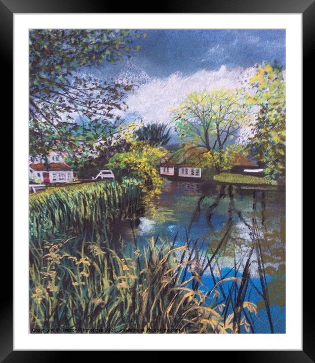 Willy Lotts Cottage - Suffolk Framed Mounted Print by Trevor Whetstone