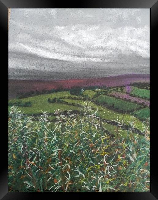 Clouds over Dartmoor Framed Print by Trevor Whetstone