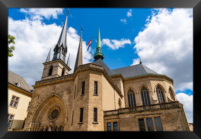 Notre-Dame Cathedral, a Catholic Cathedral in Luxembourg City Framed Print by Chun Ju Wu