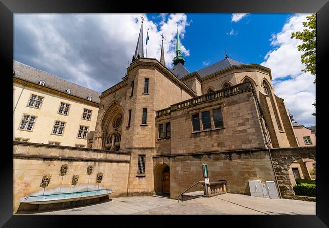 Notre-Dame Cathedral, a Catholic Cathedral in Luxembourg City Framed Print by Chun Ju Wu