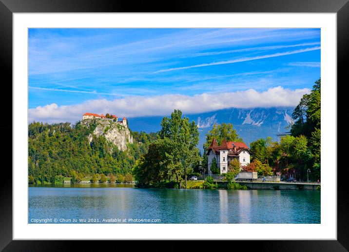 Lake Bled, a popular tourist destination in Slovenia Framed Mounted Print by Chun Ju Wu