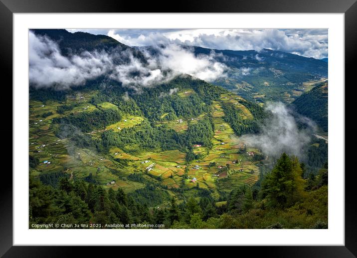 Mountains in Nepal Framed Mounted Print by Chun Ju Wu