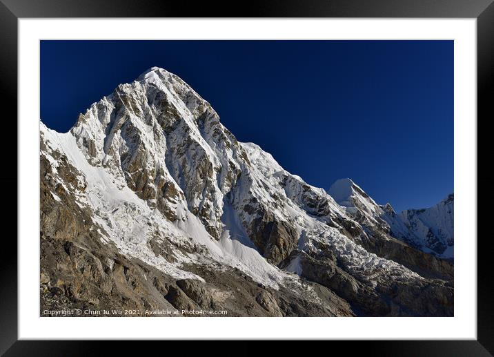 Snow mountains of Himalayas in Nepal Framed Mounted Print by Chun Ju Wu
