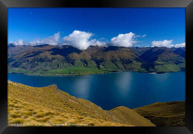Lake Wanak in South Island, New Zealand Framed Print by Chun Ju Wu