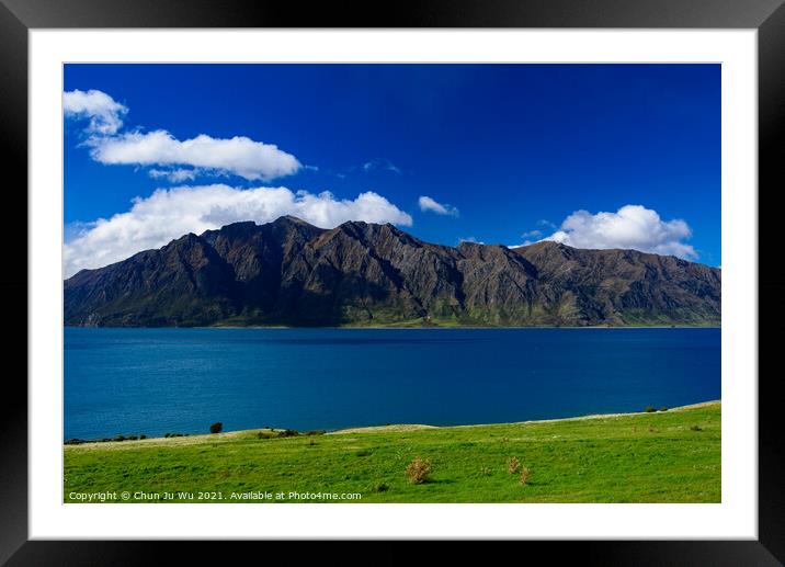 Lake Wanaka in South Island, New Zealand Framed Mounted Print by Chun Ju Wu