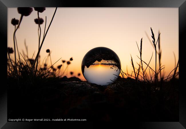 Sphere Landscape Framed Print by Roger Worrall