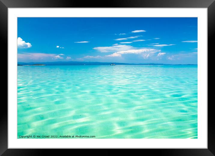 Tranquil Sea Framed Mounted Print by Nic Croad