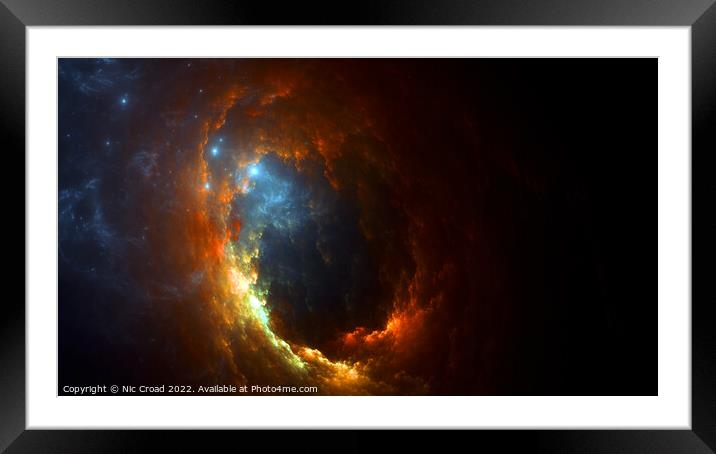 Dark fire Framed Mounted Print by Nic Croad