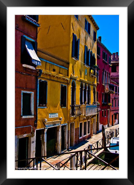 Traditional Venetian Architecture Framed Mounted Print by Nic Croad