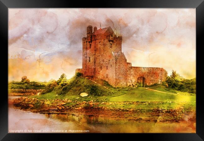 Dungarie Castle, County Galway, Ireland Framed Print by Nic Croad
