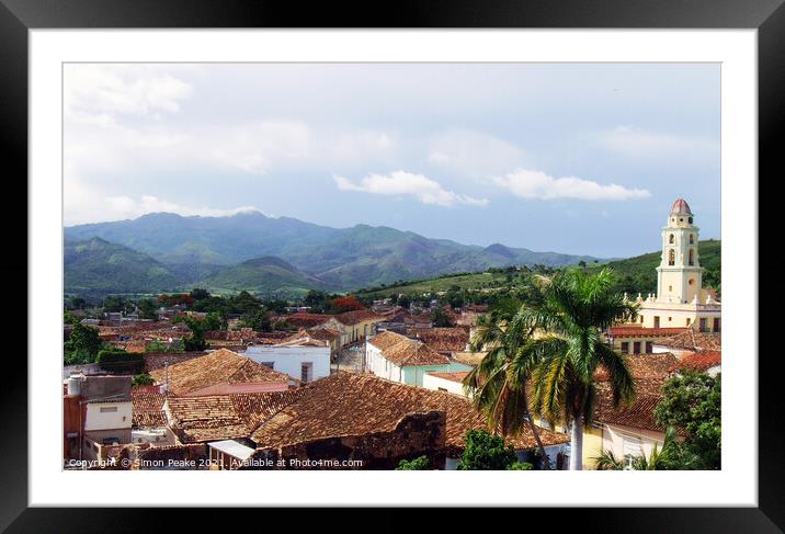 Cuban Landscape Framed Mounted Print by Simon Peake