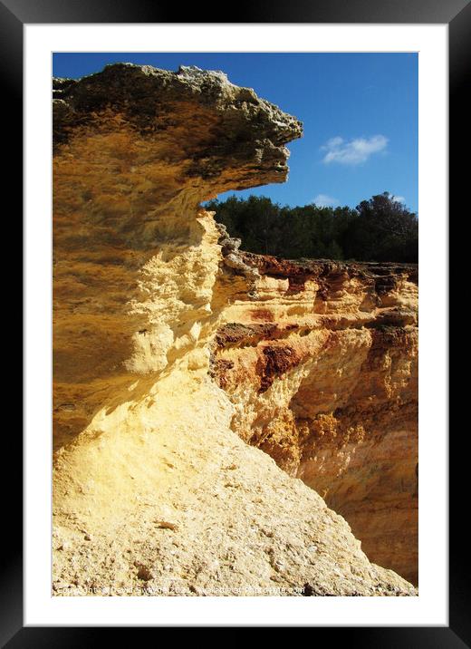Portuguese Cliffs Framed Mounted Print by David Swayne