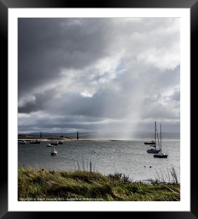 Lindisfarne Harbour Framed Mounted Print by David Swayne