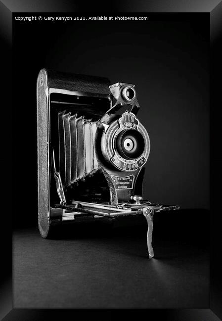 Vintage Kodak Camera - Still Life Framed Print by Gary A Kenyon