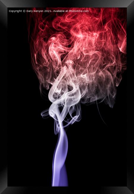 Smoke Photography  Framed Print by Gary A Kenyon