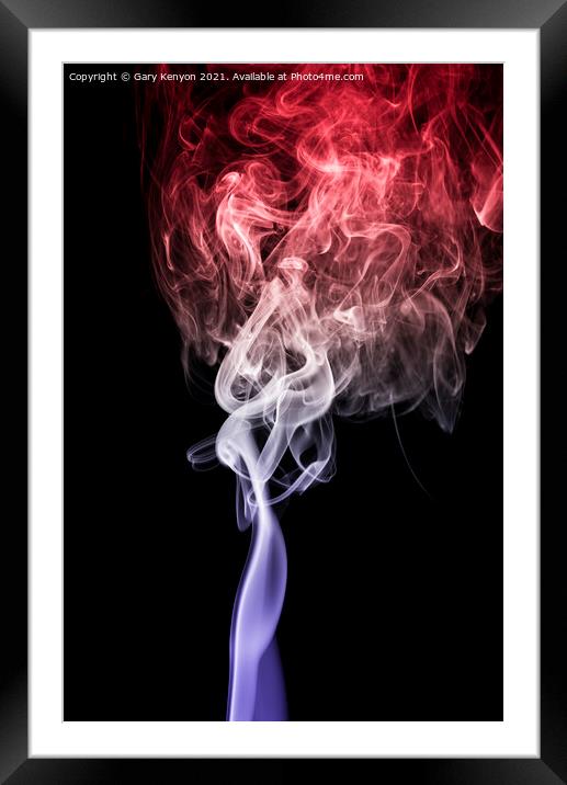 Smoke Photography  Framed Mounted Print by Gary A Kenyon