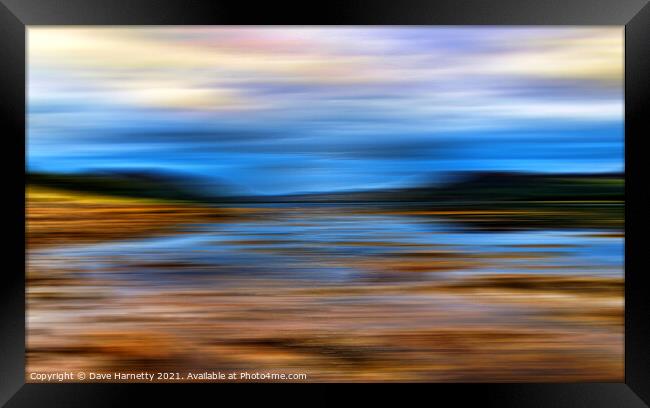 Low Tide At Loch Fleet-Sutherland,Scotland Framed Print by Dave Harnetty