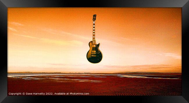 Sky Guitar 2 Framed Print by Dave Harnetty