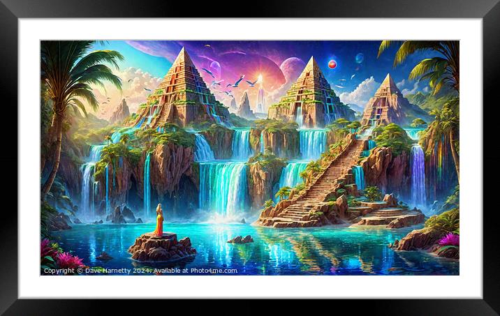Atlantean Dreams 3 Framed Mounted Print by Dave Harnetty