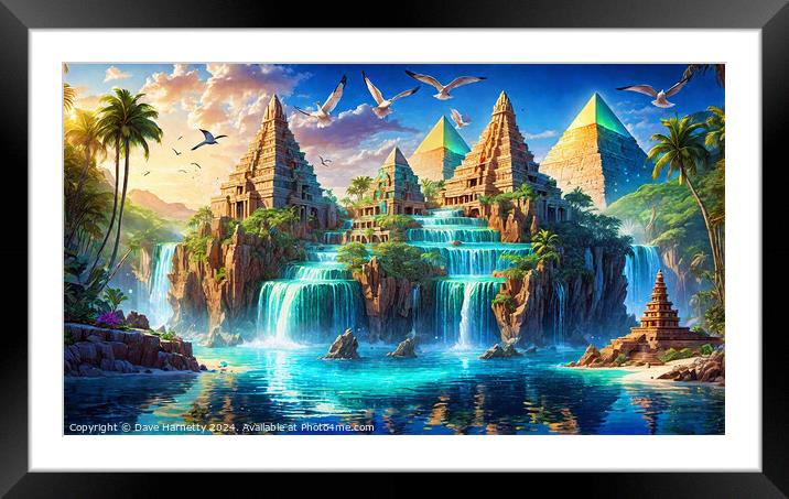 Atlantean Dreams 5 Framed Mounted Print by Dave Harnetty