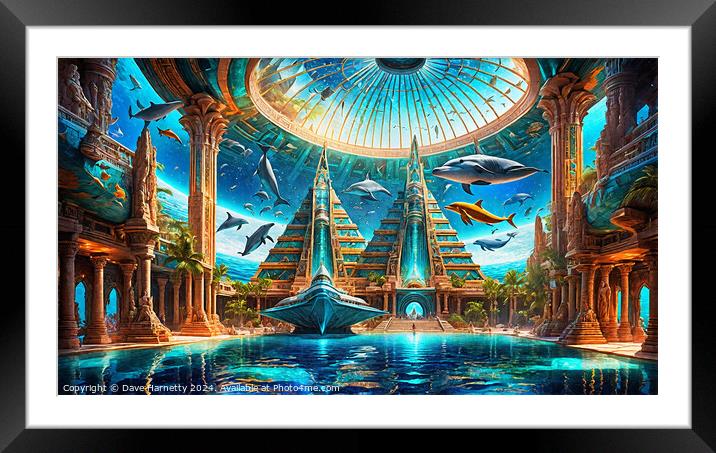 Atlantean Dreams 8 Framed Mounted Print by Dave Harnetty