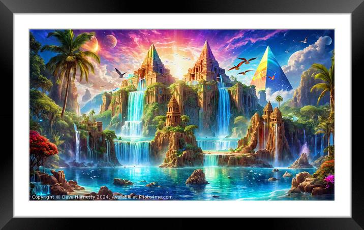 Atlantean Dreams 13 Framed Mounted Print by Dave Harnetty