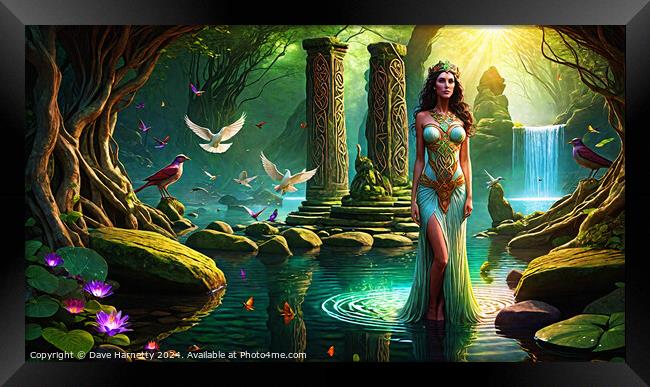 Celtic Dreams-The Enchanted Forest 2 Framed Print by Dave Harnetty