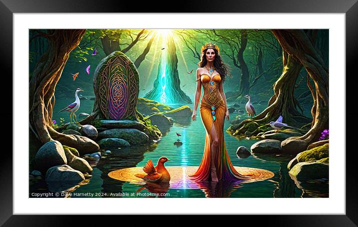 Celtic Dreams-The Enchanted Forest 1 Framed Mounted Print by Dave Harnetty