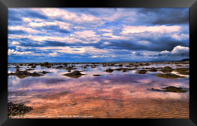 North Sea Reflections 2 Framed Print by Dave Harnetty