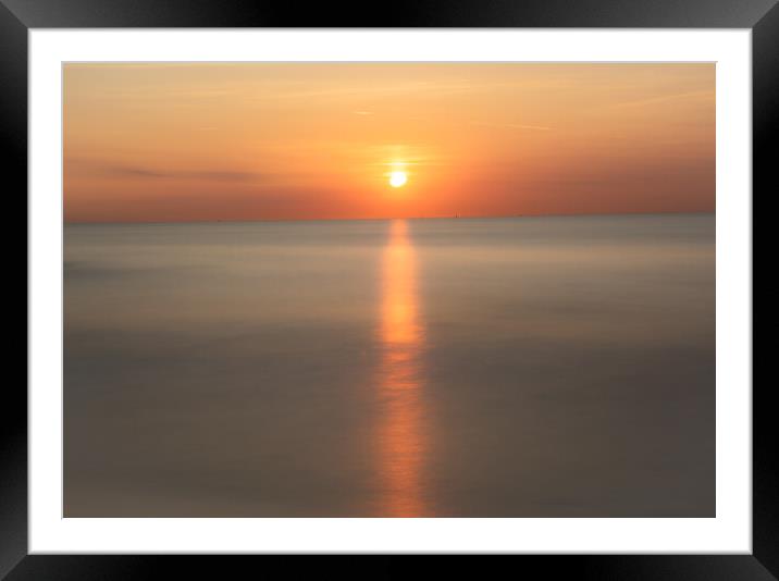 Sunrise Great Yarmouth Framed Mounted Print by christian maltby