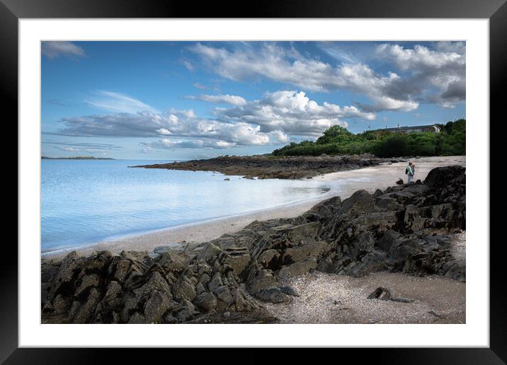 Mossyard beach Dumfries & Galloway Framed Mounted Print by christian maltby