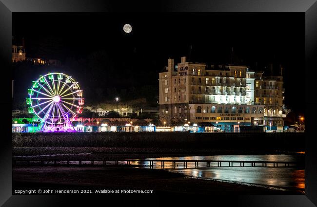 Llandudno and the Grand Hotel Framed Print by John Henderson